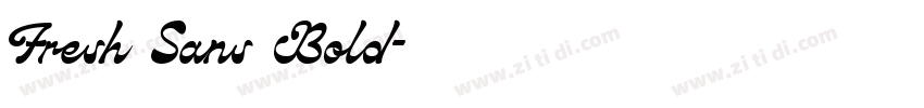 Fresh Sans Bold字体转换